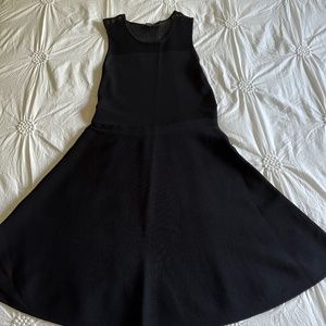 Black flare dress